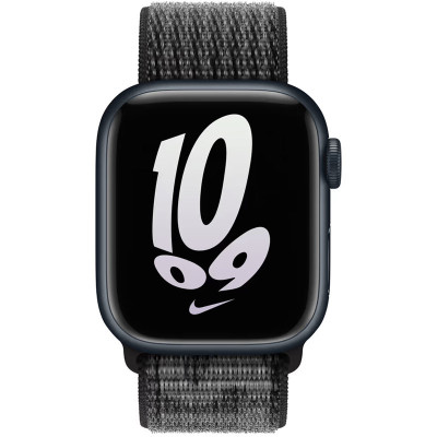 Ремінець Apple Watch 42мм Нейлон Чорний / Summit White