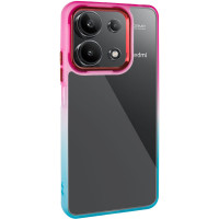 Чехол накладка Fresh sip Xiaomi Redmi Note 13 4G Розовый/ Синий