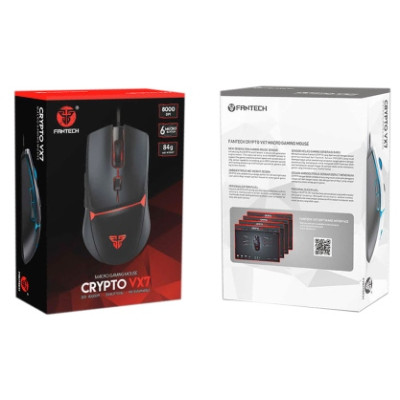 Провідна Миша USB Fantech CRYPTO VX7 Black, Чорний