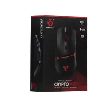 Проводная Мышь USB Fantech CRYPTO VX7 Black, Чёрный Проводная Мышь USB Fantech CRYPTO VX7 Black, Чёрный