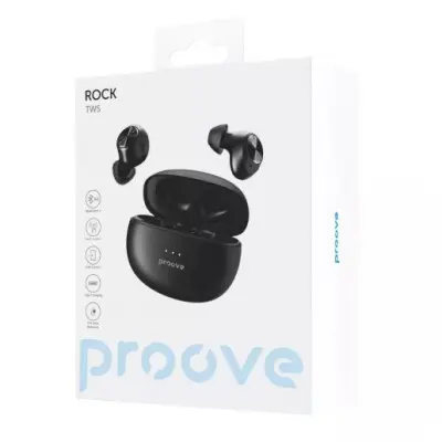 Беспроводные наушники Proove Rock Black, Чёрный Беспроводные наушники Proove Rock Black, Чёрный