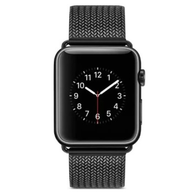 Ремінець Apple Watch 38мм Mesh Металевий Чорний