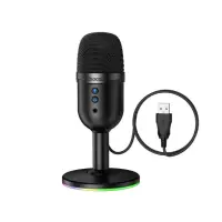 Мікрофон настільний Hoco  L25 (USB-A) Black, Чорний