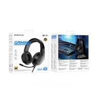 Накладні ігрові навушники-гарнітура з мікрофоном PC Borofone BO109 Black, Чорні Накладні ігрові навушники-гарнітура з мікрофоном PC Borofone BO109 Black, Чорні