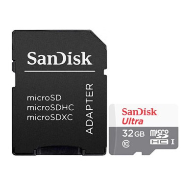 Micro SD 32Gb San Disk (10) + Adapter