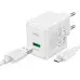Мережевий зарядний пристрій Hoco CS12A 1USB/QC 3.0 + MicroUSB White, Білий