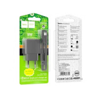 МЗП Hoco CS12A 1USB/QC 3.0 + Type-C Чорний