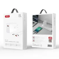 Сетевое зарядное устройствоXO L128 120W Type-C White, Белый