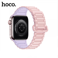 Ремінець Apple Watch 42-49мм Hoco WA06 Magnetic Silicone Коричневий/Чорний Coffee Black Ремінець Apple Watch 42-49мм Hoco WA06 Magnetic Silicone Коричневий/Чорний Coffee Black