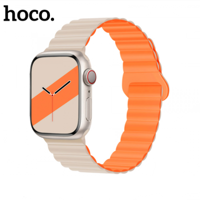 Ремінець Apple Watch 38-41мм HocoWA22 Білий/Помаранчевий Star/Orange