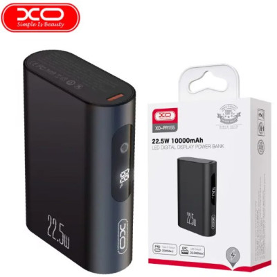 УМБ XO PR155 22.5W PD 10000mAh Чорний