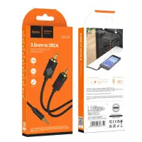 Кабель AUX Hoco UPA28 (Double RCA) Чёрный