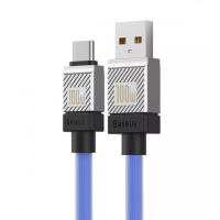 Кабель дата Baseus CoolPlay USB Type A - Type-C 100W 1м Синій Кабель дата Baseus CoolPlay USB Type A - Type-C 100W 1м Синій