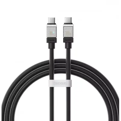 Кабель дата Baseus CoolPlay Type-C to Type-C 100W 1м Черный Кабель дата Baseus CoolPlay Type-C to Type-C 100W 1м Черный