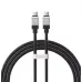 Кабель дата Baseus CoolPlay Type-C to Type-C 100W 1м Черный Кабель дата Baseus CoolPlay Type-C to Type-C 100W 1м Черный