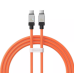 Кабель дата Baseus CoolPlay Type-C to Type-C 100W 1м Оранжевый