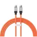 Кабель дата Baseus CoolPlay Type-C to Type-C 100W 1м Оранжевый