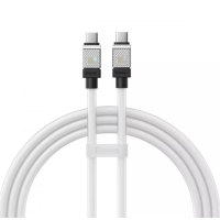 Кабель дата Baseus CoolPlay Type-C to Type-C 100W 1м Білий Кабель дата Baseus CoolPlay Type-C to Type-C 100W 1м Білий