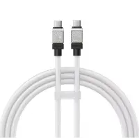 Кабель дата Baseus CoolPlay Type-C to Type-C 100W 1м Белый Кабель дата Baseus CoolPlay Type-C to Type-C 100W 1м Белый