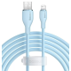 Кабель дата Baseus Pudding USB Type A - Lightning 2.4A 1.2м Синій
