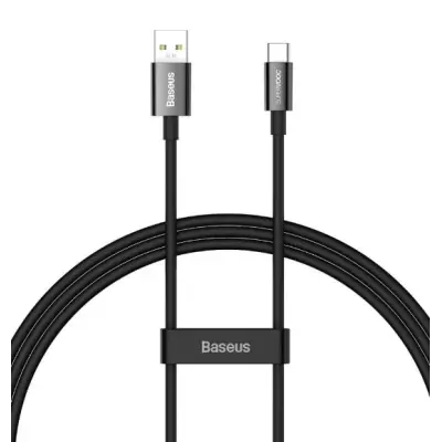 Кабель дата Baseus Superior (SuperVooc) 65W USB Type A - Type-C 1м Чорний