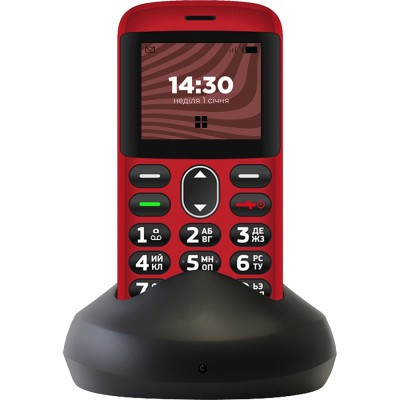 Мобільний телефон Ergo R201 Dual Sim Red, червоний