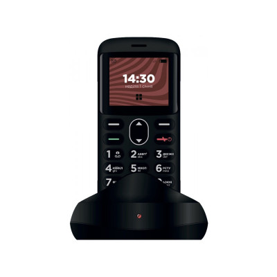Мобильный телефон Ergo R201 Dual Sim Black, черный