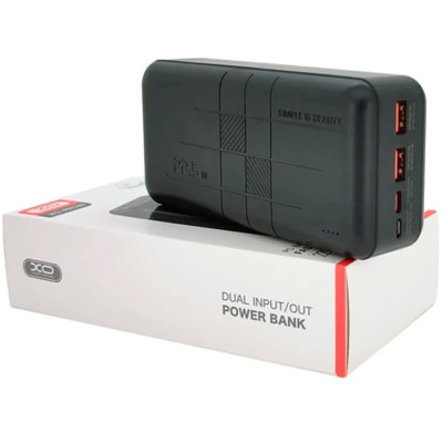 Універсальна мобільна батарея Повербанк XO PR189 22.5W PD 30000mAh Чорний