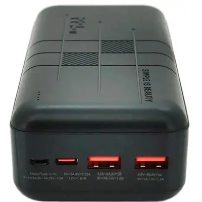 Универсальная мобильная батарея Повербанк XO PR189 22.5W PD 30000mAh Чёрный Универсальная мобильная батарея Повербанк XO PR189 22.5W PD 30000mAh Чёрный