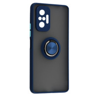 Накладка Gingle Ring Xiaomi Redmi Note 10 Pro Синяя Накладка Gingle Ring Xiaomi Redmi Note 10 Pro Синяя