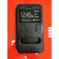 Чохол-книжка Універсальна 5.2"-5.5" Чорна (2 вікна)