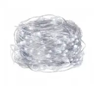 Гірлянда на батарейках 50 ламп 5м біла,3 режима свічення