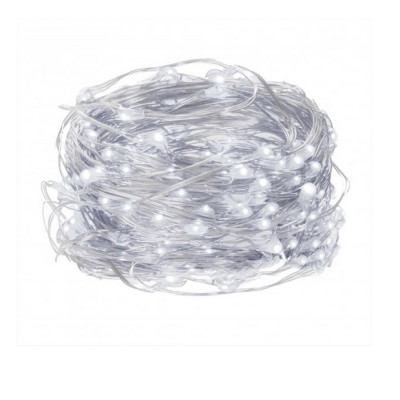 Гирлянда на батарейках, 50 ламп, 5 м, белая, 3 режима свечения