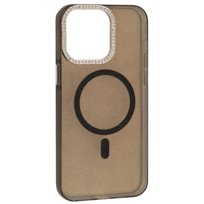 Чехол Накладка Mirage Heart MagSafe iPhone 13/ iPhone 14 Черная