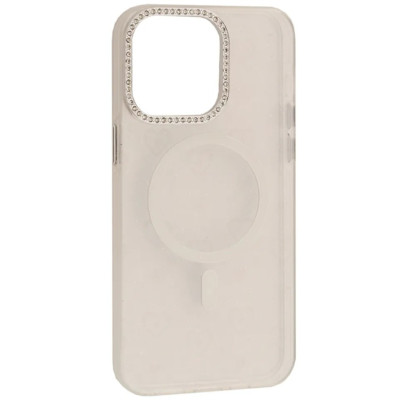 Чехол Накладка Mirage Heart MagSafe iPhone 15 Pro Белая
