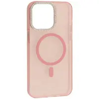 Чехол Накладка Mirage Heart MagSafe iPhone 16 Розовая