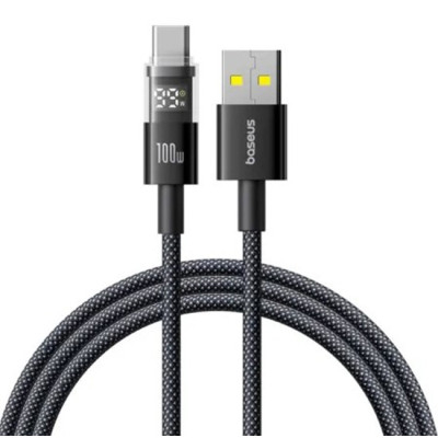 Кабель дата Baseus Display 2 USB Type A - Type-C 100W 1м Чорний