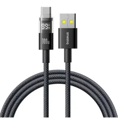 Кабель дата Baseus Display 2 USB Type A - Type-C 100W 1м Черный