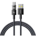 Кабель дата Baseus Display 2 USB Type A - Type-C 100W 1м Чорний