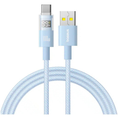 Кабель дата Baseus Display 2 USB Type A - Type-C 100W 1м Синій