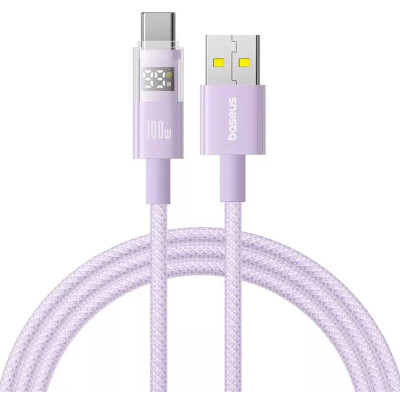 Кабель дата Baseus Display 2 USB Type A - Type-C 100W 1м Фіолетовий