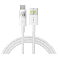 Кабель дата Baseus Display 2 USB Type A - Type-C 100W 1м Білий Кабель дата Baseus Display 2 USB Type A - Type-C 100W 1м Білий