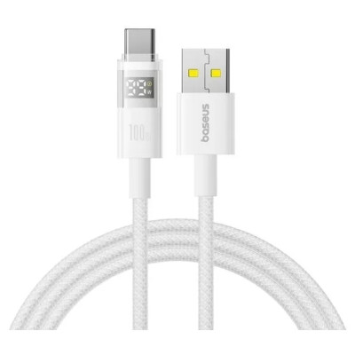 Кабель дата Baseus Display 2 USB Type A - Type-C 100W 1м Білий
