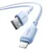 Кабель дата Baseus Silky USB Type A - Lightning 2.4A 1м Синий Кабель дата Baseus Silky USB Type A - Lightning 2.4A 1м Синий