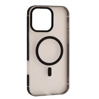 Чохол Накладка Dulero Metal Clear MagSafe iPhone 16 Pro Чорна