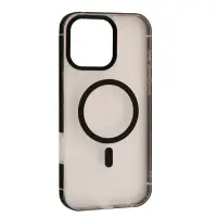 Чехол Накладка Dulero Metal Clear MagSafe iPhone 16 Pro Черная