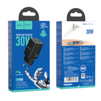Мережевий зарядний пристрій Hoco N13 Type-C (PD30W) Чорний Мережевий зарядний пристрій Hoco N13 Type-C (PD30W) Чорний