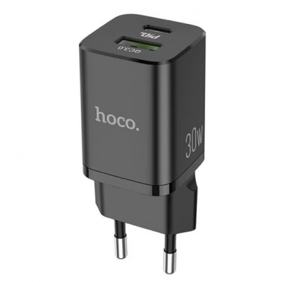 Мережевий зарядний пристрій Hoco N13 Type-C (PD30W) Чорний