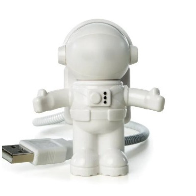 Настільна USB лампа для ноутбука, LED світильник та нічник Astro-Light "Космонавт" White, Білий