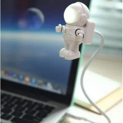 Настільна USB лампа для ноутбука, LED світильник та нічник Astro-Light "Космонавт" White, Білий Настільна USB лампа для ноутбука, LED світильник та нічник Astro-Light "Космонавт" White, Білий